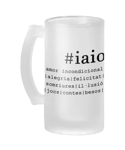 Jarra Cerveza Hastag Iaio