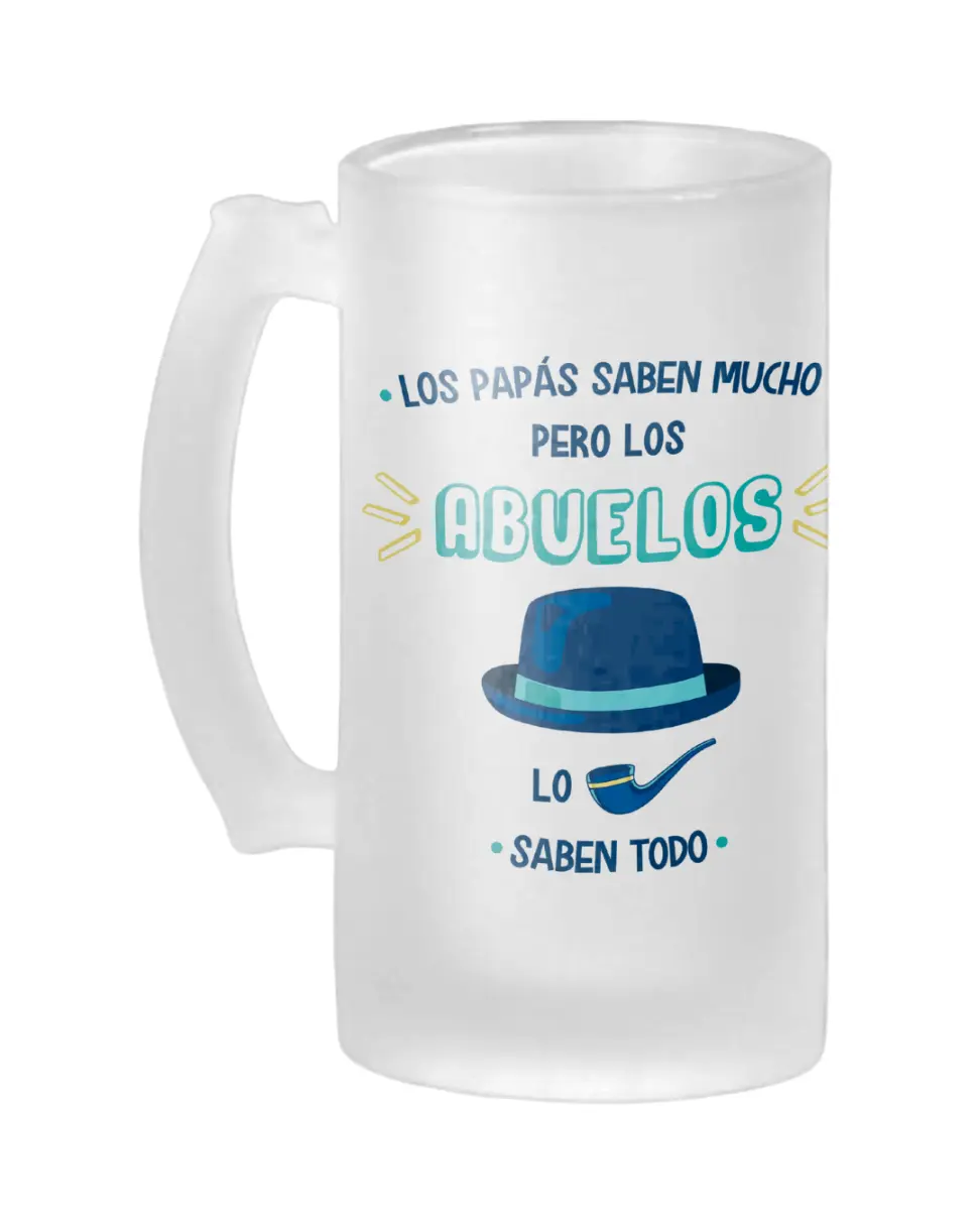 Jarra Cerveza Los Papás Saben Mucho