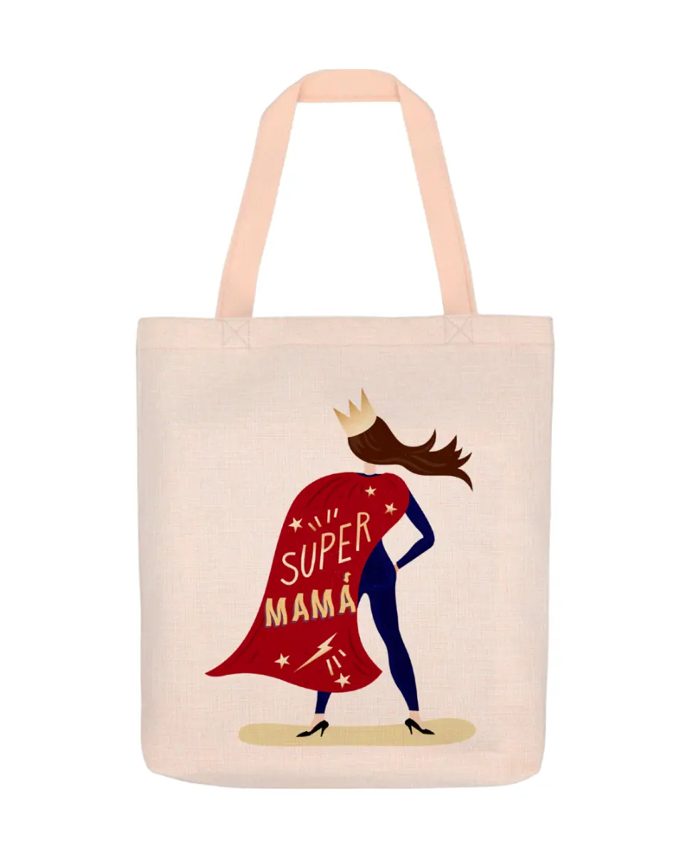 Bolsa de Lino Super Mamá