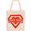 Bolsa de Lino Super Mamá Logo