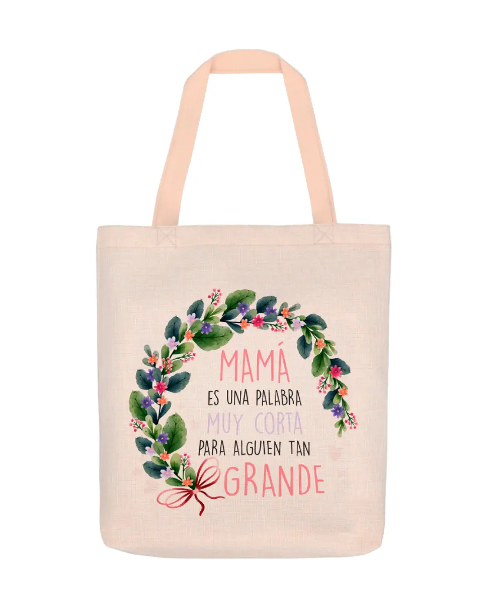 Bolsa de Lino Mamá Es Una Palabra Muy Corta