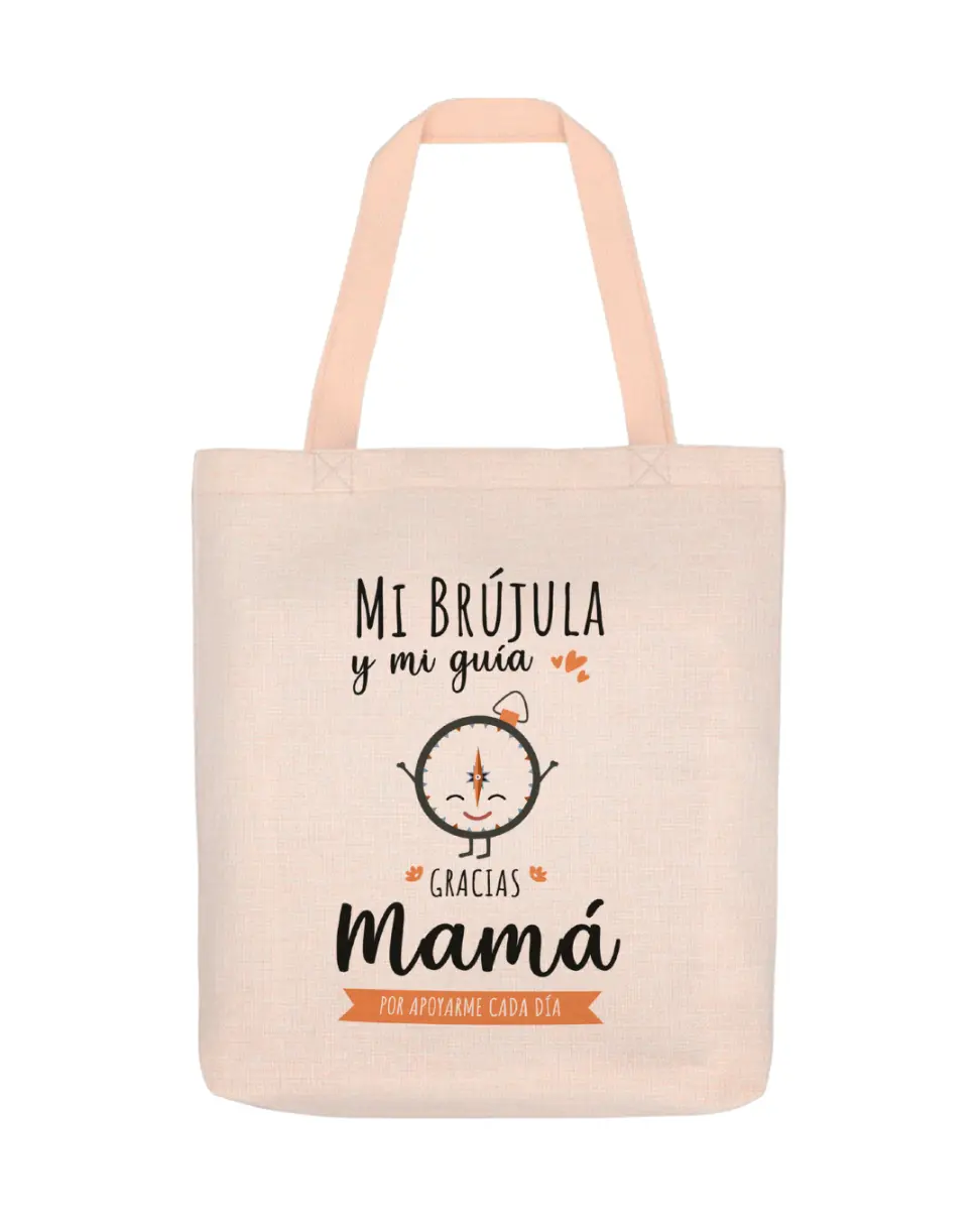 Bolsa de Lino Mi Brújula Y Mi Guía