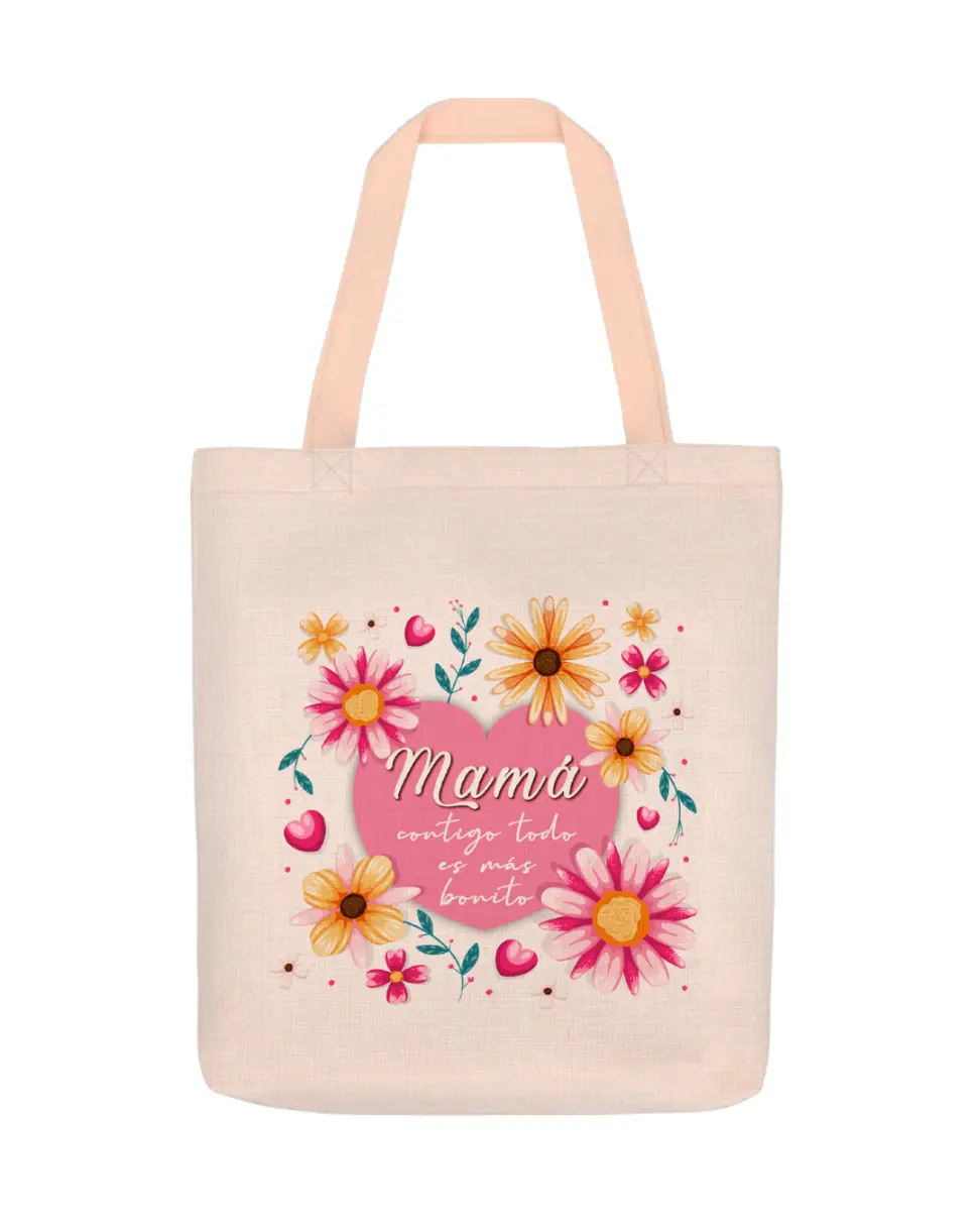 Bolsa de Lino Mamá Contigo Todo