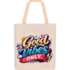 Bolsa de Lino Good Vibes Only